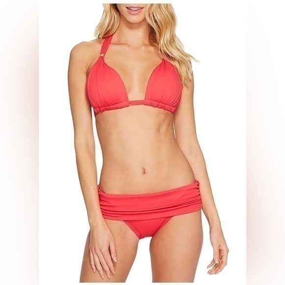 Lauren Ralph Lauren blk label coral reef paisley halter 2 piece bikini swimsuit